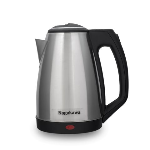 Ấm Siêu Tốc Nagakawa NAG0308 (1.8L) - Bình Đun Nước Inox Tự Ngắt Điện, Tận Dụng Tiện Ích Pha Trà, Nấu Ăn, Bảo Hành 12 Tháng