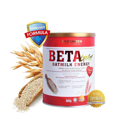 Sữa Yến Mạch Hữu Cơ Biogreen Beta Gold - Nguồn Năng Lượng và Dinh Dưỡng Cho Người Lớn Tuổi, Giảm Cholesterol, Tăng Cường Miễn Dịch
