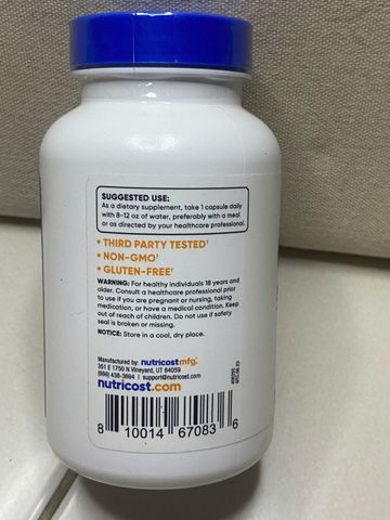 OX BILE -NUTRICOST-500MG -30 CAPS- Hổ Trợ Tiêu Hóa- Phân Hủy Chất Béo