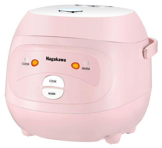 Nồi Cơm Điện Mini 1L Nagakawa NAG0134 - Chống Dính Whitford, Thiết Kế Sang Trọng, Dành Cho Gia Đình 2-4 Người