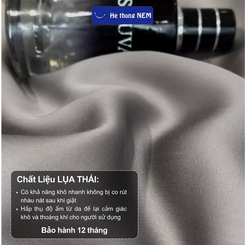 Bộ Chăn Ga Gối 5 Món Hệ Thống Nệm Cao Cấp Bộ Set Chăn Ga Drap Grap Phủ Trải Giường Gối Nệm Đệm 5 Món Lụa Thái Sang Trọng