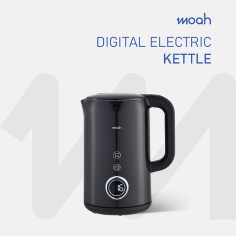 Ấm Đun Siêu Tốc Moah 1,7L MKK8721-BK - Cao Cấp, Màn Hình LED, 7 Chế Độ Nhiệt, Thiết Kế Hiện Đại, Chính Hãng Hàn Quốc