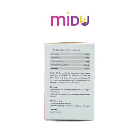 Midu MenaQ7 360mcg care - Hộp (1 lọ x 60 viên)