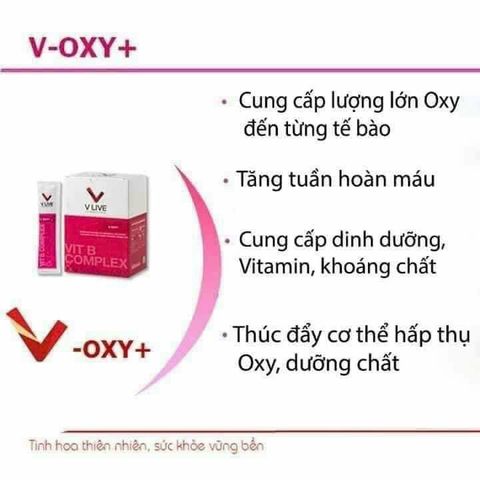 V Oxy+ - Thực phẩm chức năng tăng cường oxy, năng lượng và sức khỏe toàn diện - Hỗ trợ hô hấp và phục hồi năng lượng hiệu quả