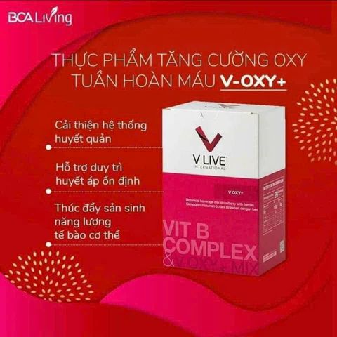 V Oxy+ - Thực phẩm chức năng tăng cường oxy, năng lượng và sức khỏe toàn diện - Hỗ trợ hô hấp và phục hồi năng lượng hiệu quả