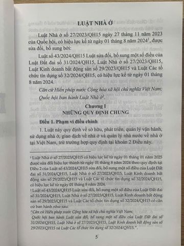 Luật Nhà Ở và Hướng Dẫn Thi Hành - Sách Luật Nhà Xuất Bản Lao Động, 552 Trang, Phiên Bản Mềm, Ngày Phát Hành 02/2025
