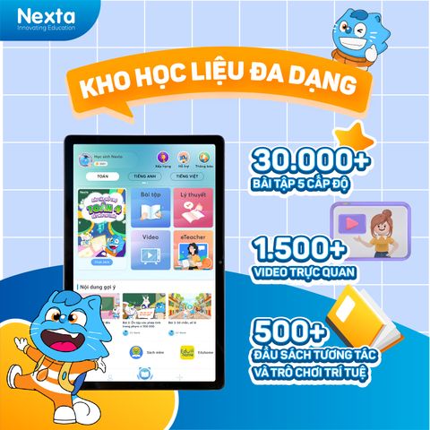 [6-11 tuổi]- Máy Tính Bảng Học Tập eTeacher, Chương Trình Học Trọn Đời, Học Cá Nhân Hoá