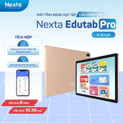 [5-12 tuổi] Máy Tính Bảng Học Tập Thông Minh Nexta Edutab, Học Hiệu Quả ,Full HD, Tặng Bao Da