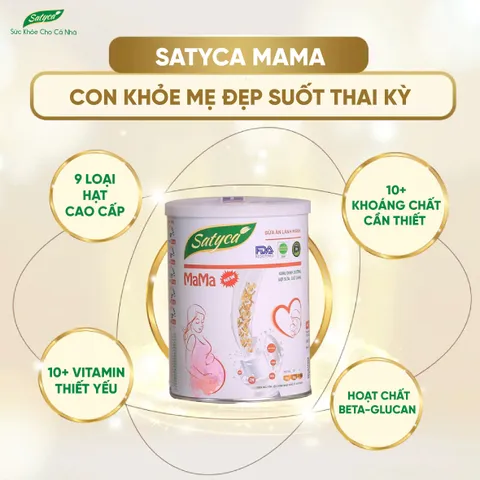 Sữa hạt Satyca Mama – Dinh dưỡng cho con, giữ dáng cho mẹ