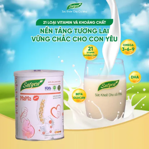 Sữa hạt Satyca Mama – Dinh dưỡng cho con, giữ dáng cho mẹ