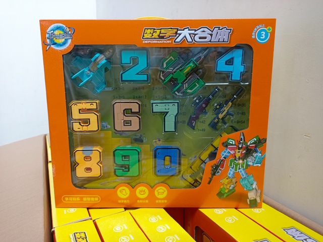 Đồ Chơi Lắp Ráp Robot Từ Chữ Số - Bộ Xếp Hình Lego Tạo Khối Sáng Tạo Cho Trẻ Em, Kích Thước 40x34x6cm