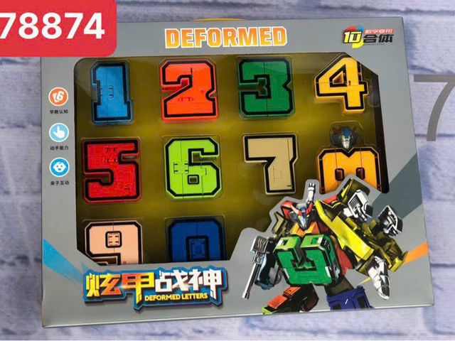 Đồ Chơi Lắp Ráp Robot Chữ Số Deformed Letters - Phát Triển Tư Duy Sáng Tạo Cho Trẻ Em - Chất Liệu An Toàn, Dễ Lắp Ráp