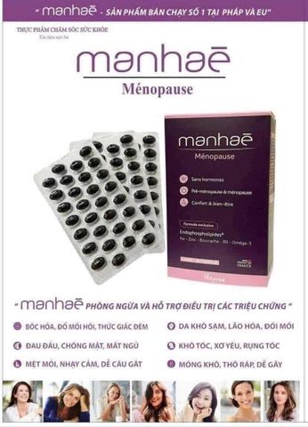 Viên uống nội tiết tố Manhae Menopause- Cam kết hàng chuẩn