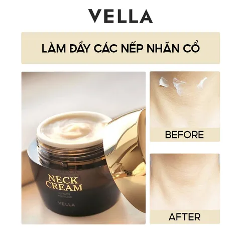 Kem Vella Concentrate Neck Cream 50ml - Cải thiện nếp nhăn vùng da cổ