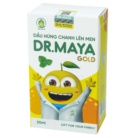 Tinh Dầu Húng Chanh Dr Maya Gold (Minion Gold) 30ml - Hỗ Trợ Tăng Cường Sức Đề Kháng, Giảm Ho Tự Nhiên Cho Trẻ Em