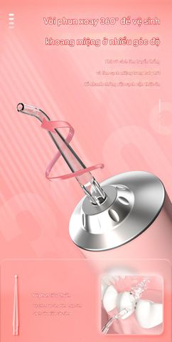 Máy Tăm Nước Cầm Tay Oral Irrigator IPX7 - 3 Chế Độ Điều Chỉnh, Vệ Sinh Răng Miệng Hiện Đại, Dễ Dàng Mang Theo Khi Du Lịch