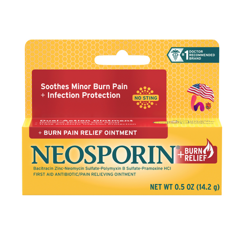 Kem Mờ Sẹo  Neosporin Pain Relief Ointment (màu đỏ)