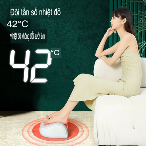 Máy Massage Bàn Chân Z5 Chườm Nóng Giảm Đau Mỏi - Thiết Bị Thư Giãn Chăm Sóc Sức Khỏe, Đầu Massage 4D, Tiện Dụng, Thời Trang