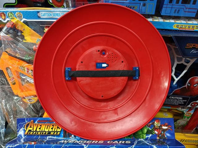Đồ Chơi Khiên Chắn Siêu Nhân Đèn và Nhạc - Captain America và Spider-Man - Trẻ Em Chơi Đồ Chơi Siêu Anh Hùng