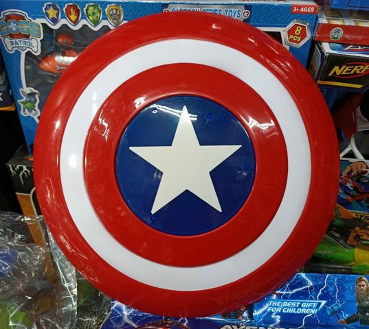 Đồ Chơi Khiên Chắn Siêu Nhân Đèn và Nhạc - Captain America và Spider-Man - Trẻ Em Chơi Đồ Chơi Siêu Anh Hùng