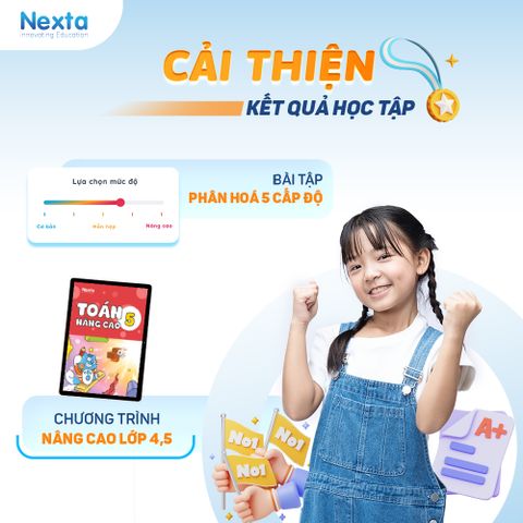 [5-12 tuổi] Máy Tính Bảng Học Tập Thông Minh Nexta Edutab, Học Hiệu Quả ,Full HD, Tặng Bao Da