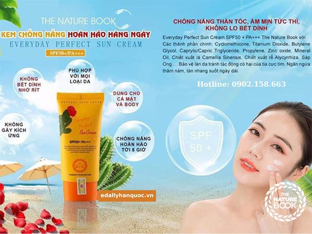Kem Chống Nắng Everyday Nature Book SPF50+ PA+++ - Bảo Vệ Da, Bật Tone Mặt Nâng Cấp Tự Nhiên, Hàn Quốc Chính Hãng