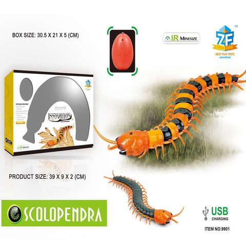 Đồ Chơi Con Rết Điều Khiển Từ Xa 9901 - Sạc Pin Tiện Lợi, Chọn Màu Ngẫu Nhiên, Phát Triển Tư Duy Cho Trẻ Em