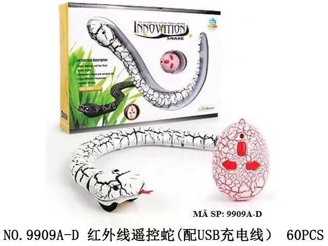 Đồ chơi điều khiển từ xa Rắn Sáng tạo 9909 - Khám Phá Thế Giới Động Vật Cho Trẻ Em, Pin Sạc Tiện Lợi, Mẫu Màu Ngẫu Nhiên