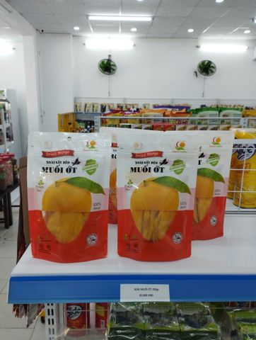 Xoài Sấy Dẻo Muối Ớt Viza Food 200g - Trái Cây Sấy Khô Nguyên Miếng Hàng Xuất Khẩu, Ngọt Ngào Đặc Biệt, Không Chất Bảo Quản
