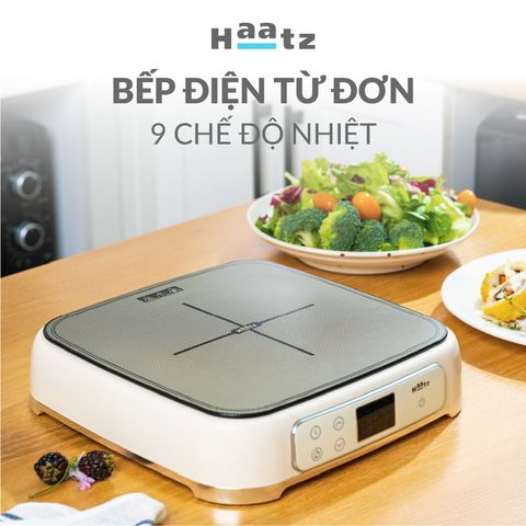 Bếp Từ Đơn Haatz HIS819 (CIM260) Màn Hình Led, 2100W Mặt Kính Ceramic, 9 Mức Nhiệt, Hẹn Giờ - Hàng Chính Hãng