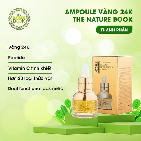 AMPOUL TINH CHẤT VÀNG 24K NATURE BOOK