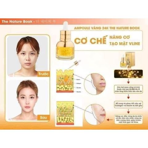 AMPOUL TINH CHẤT VÀNG 24K NATURE BOOK