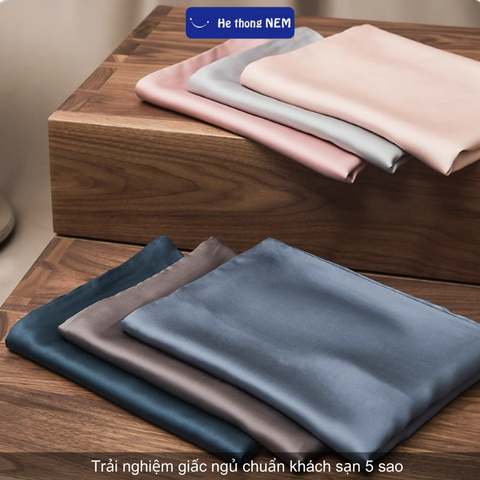 Vỏ Bọc Gối Lụa Tencel 60s Cao Cấp - Mềm Mại, Thoáng Mát, Kích Thước 50x70cm, 40x60cm - Trang Trí Phòng Ngủ Sang Trọng