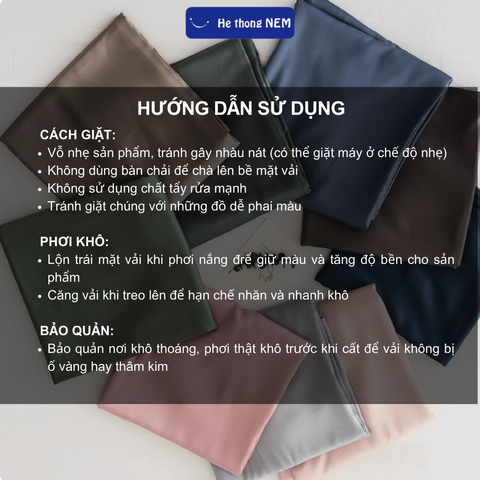 Vỏ Bọc Gối Lụa Tencel 60s Cao Cấp - Mềm Mại, Thoáng Mát, Kích Thước 50x70cm, 40x60cm - Trang Trí Phòng Ngủ Sang Trọng