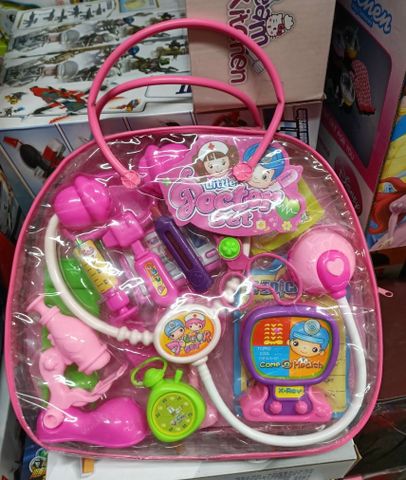 (3A-312) Little Doctor Set Túi đồ chơi bác sĩ, đồ chơi y tế cho bé