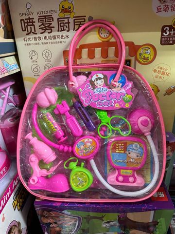 (3A-312) Little Doctor Set Túi đồ chơi bác sĩ, đồ chơi y tế cho bé