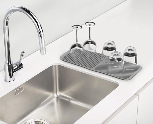 Khay úp ly Joseph Joseph 851670 Duo Gập Tiện Lợi - Dụng cụ nhà bếp Cao Su 15,2 x 40,6 cm, Giải Pháp Thông Minh cho Cốc và Đĩa