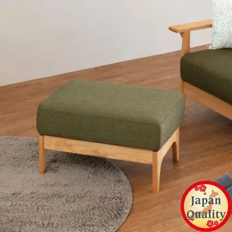 Ghế Đôn Ottoman Eris Nhật Bản - Gỗ Alder màu xanh lác - Nội thất hiện đại, sang trọng cho không gian sống