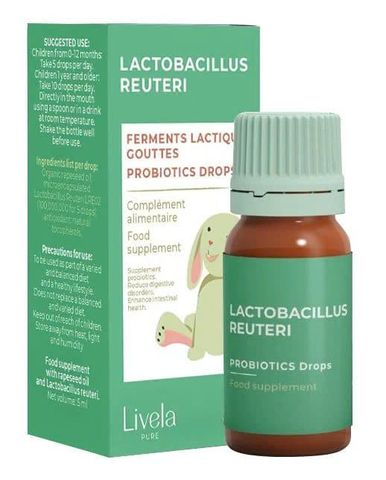 Men vi sinh LACTOBACILLUS REUTERI - Giúp bổ sung vi khuẩn có lợi, cải thiện hệ vi sinh đường ruột, giảm rối loạn tiêu hoá 5ml