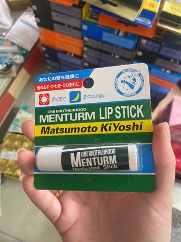 Son dưỡng Omi Menturm Nhật Bản - Dưỡng ẩm, giảm nứt nẻ môi, chiết xuất bạc hà tự nhiên - Sản phẩm dưỡng môi hàng đầu