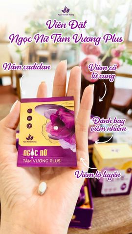 Viên Đặt Phụ Khoa Ngọc Nữ Tâm Vương Plus Hộp 10 Viên - Mẫu Mới