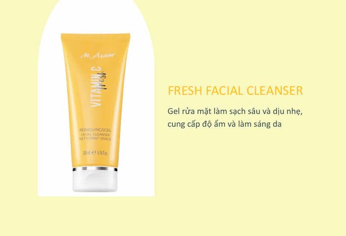 Sữa Rửa Mặt M.Asam Fresh Vitamin 200ml - Làm Sáng Da, Cung Cấp Độ Ẩm, Phù Hợp Với Da Nhạy Cảm