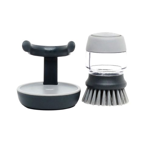 Dụng Cụ Rửa Xoong Nồi Joseph Joseph 85005 - Bàn Chải Cọ Nấu Ăn Nhỏ Gọn, Bình Chứa Dễ Đổ, Thiết Kế Tiện Lợi