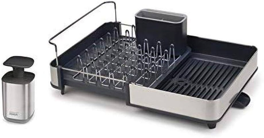 Khay úp bát inox mở rộng Joseph Joseph Rethink Sink - Bộ dụng cụ nhà bếp + Hộp đựng xà phòng tiện lợi, vệ sinh, thiết kế thông minh