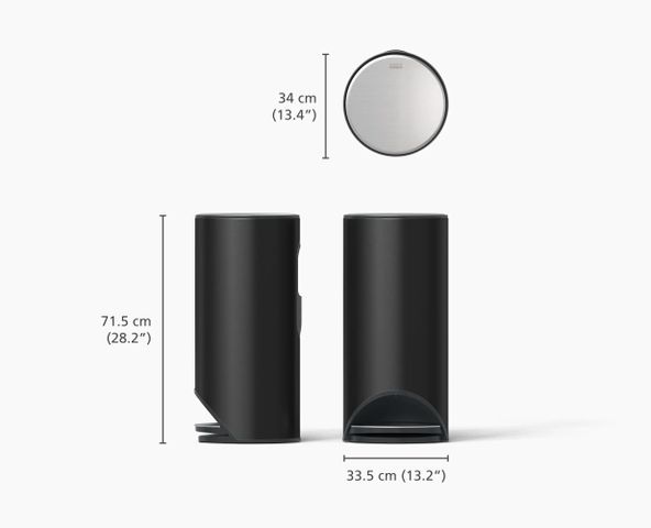 Thùng rác đạp chân Joseph Joseph Arc™ 30L - Thiết kế sang trọng, tiện lợi với bộ lọc mùi, giải pháp vệ sinh thông minh cho không gian sống