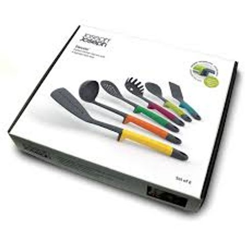 Bộ Dụng Cụ Nhà Bếp 6 Món Joseph Joseph 10119 - Chất Liệu Nhựa Cao Cấp Chịu Nhiệt, Thiết Kế Vệ Sinh, Dễ Dàng Vệ Sinh