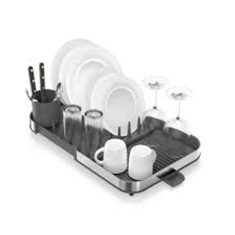 Khay Úp Bát Đĩa Joseph Joseph Duo Steel - Kệ Để Rửa Bát Mở Rộng Chống Trượt, Thiết Kế Thông Minh cho Nhà Bếp Hài Hoà