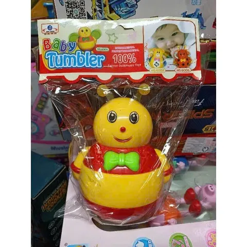 Đồ Chơi Búp Bê Lật Đật Hình Con Ong Có Đèn và Nhạc - Đồ Chơi Giáo Dục Cho Trẻ Em, Phát Triển Kỹ Năng Vận Động