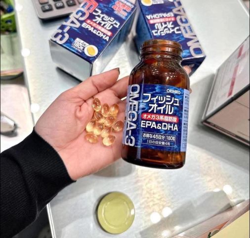 Dầu cá bổ mắt Omega 3 Orihiro Fish Oil chuẩn Auth