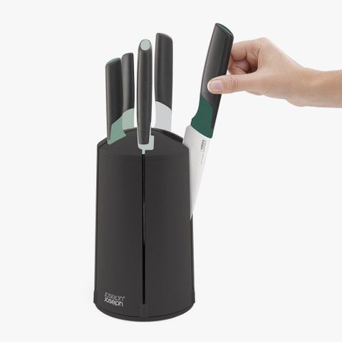 Bộ dao 5 món Joseph Joseph Elevate™ 10541 – Thép không gỉ Nhật Bản, Giá đỡ tiện lợi cho nhà bếp, Dụng cụ cắt chất lượng cao